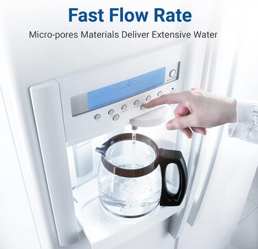 Фільтр для води AQUACREST AQF-FF11B, сумісний з Samsung Aqua Pure Plus DA29-00003G, DA29-00003B, DA29-00003A, DA97-06317A, DA61-00159A, HAFCU1/XAA, HAFIN2/EXP, APP100, WSS-1, WF289 (2 шт.) - набір з 2 фільтрів