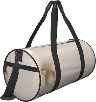 Дорожня сумка-циліндр, білий зірковий принт та зоряний декор, спортивна сумка для чоловіків та жінок, сумка-мішок, спортивна дорожня сумка
