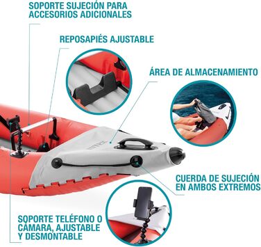 Каяк Intex Unisex, різнокольоровий, один розмір, одномісний