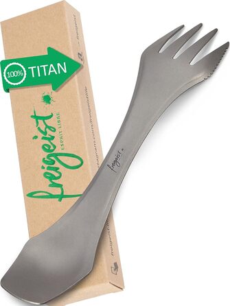 Спорк титан Ідеальний набір столових приборів для кемпінгу від Spork Titan Ультралегкі столові прибори для кемпінгу Садові столові прибори Садовий посуд Спорка, набір ножів, виделок, ложок, титанові столові прибори для кемпінгу.