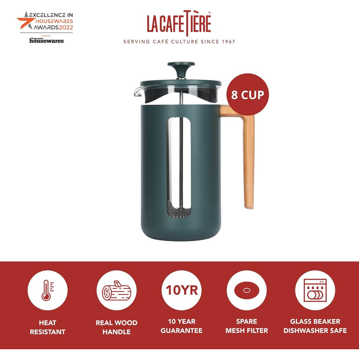 Нержавіюча сталь, 8 чашок, зелений, в подарунковій коробці Cream