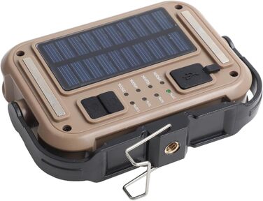 Світлодіодний сонячний кемпінговий ліхтар із зарядкою USB-C, 3600 мАг, акумуляторний робочий ліхтар, регульований 4-ступінчастий кольоровий COB-прожектор, алюміній IPX4 (4K)