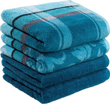 Набір рушників Erwin Mller 4 шт. - Ludwigsburg - 100 бавовна - розмір 50x100 см - приємно м'який, поглинаючий, об'ємний - практичн