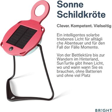 ЯСКРАВІ сонячні ліхтарі SunTurtle для використання на вулиці - компактний сонячний ліхтар, що перезаряджається від USB та сонячної енергії, регульована яскравість, для кемпінгу та надзвичайних ситуацій