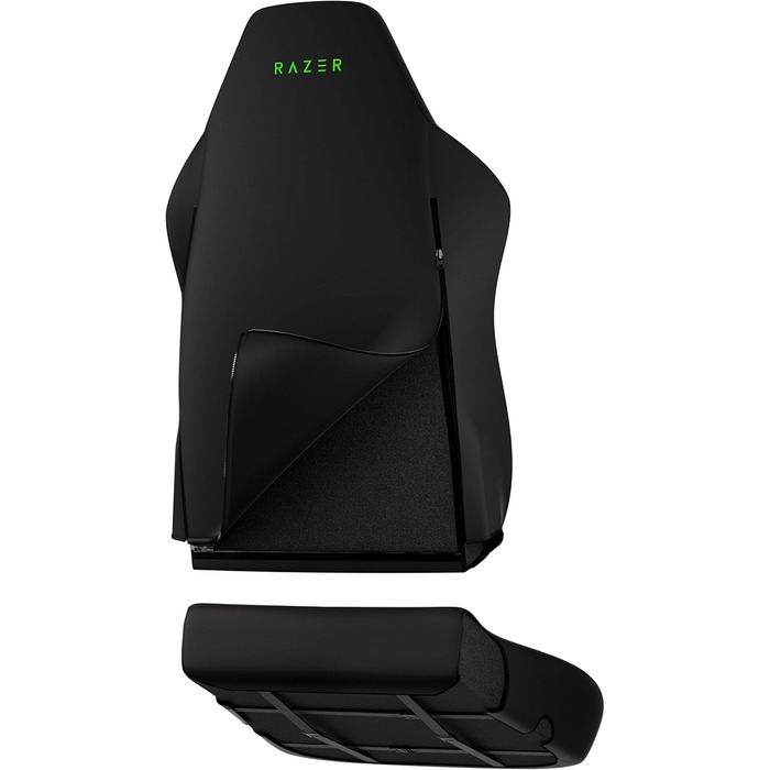 Чохли для ігрових крісел Razer - Розроблені для Iskur V2 X - Міцні та повністю миються - Захист від бруду та плям (2-компонентні дизайнерські чохли для спинки та сидіння) Чорний Iskur V2 X - Чохол