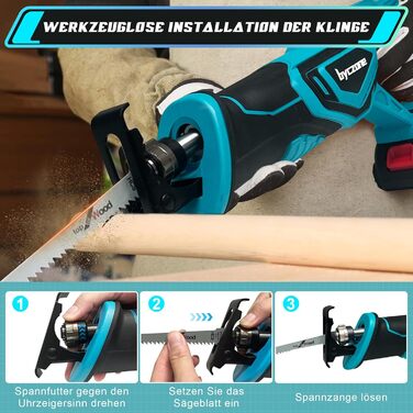 Професійна акумуляторна пила, акумуляторна пила, сумісна з акумулятором Makita 18 В, ідеально підходить для пиляння деревини/сталі