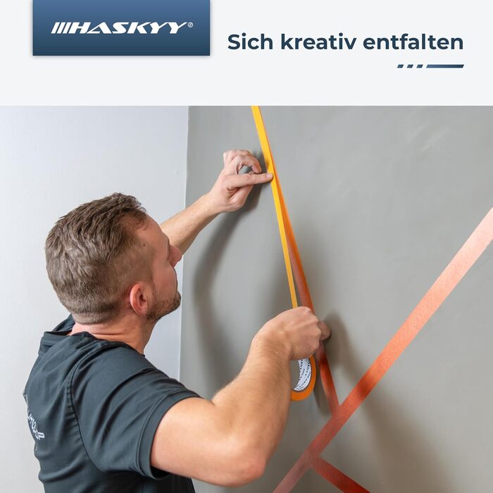 Малярська стрічка HASKYY Goldband 20 шт. малярська стрічка 30 мм x 50 м професійна малярська стрічка малярська стрічка клейка стрічка васі-стрічка золота паперова стрічка самоклейка