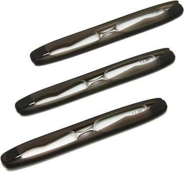 Складні окуляри для читання EnzoDate з 3 упаковок, міні-кишеньковий зчитувач Presbyopen окуляри від 1,0 до 3,5