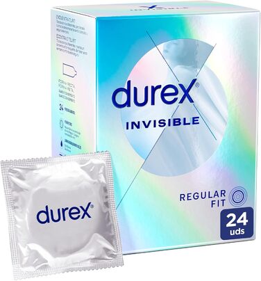 Презервативи Durex Invisible Extra Sensitive, ультратонкі, з силіконовою змазкою, 24 шт