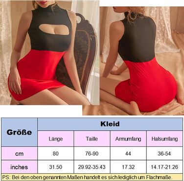 Сексуальний костюм Lehrerin, чорний/червоний, універсальний розмір