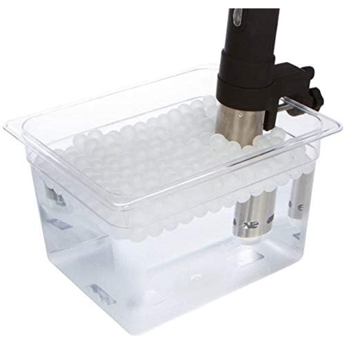 Кулінарні кульки Locisne Sous Vide без BPA 20 мм 250 куль із сітчастим сухим мішком для печей Anova Joule, приготування на водяній бані та контейнера Sous Vide