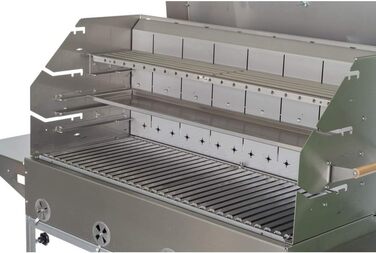 Професійний гриль PG 1000 E для громадського харчування, гастрогриль Гриль з нержавіючої сталі Гриль на вугіллі Гриль для курки Вб