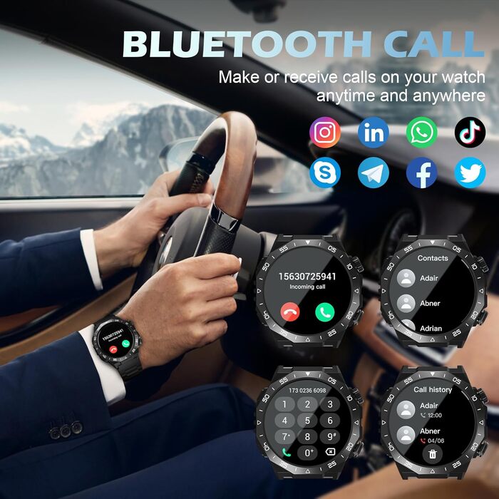 Розумний годинник для чоловіків та жінок, 1,39-дюймовий сенсорний фітнес-годинник з Bluetooth-дзвінками, ШІ-помічником, 112 спортивних режимів, фітнес-трекер, монітор серцевого ритму SpO2, монітор сну, крокомір, водонепроникний спортивний годинник IP68 дл