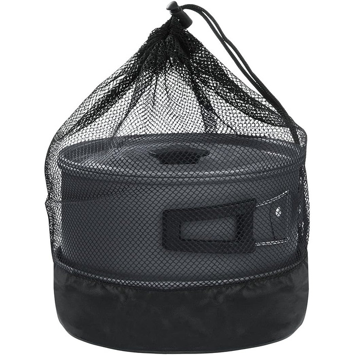 Набір сковорідок yourGEAR Ranger V для 4-5 чоловіків 7 шт. Кемпінговий кухонний набір Посуд у сітчастому мішку