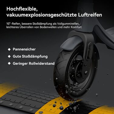 Електросамокат з допуском до дорожнього руху, електросамокат LEQISMART A11, 10-дюймові шини, запас ходу 30 км, 20 км/год, складний