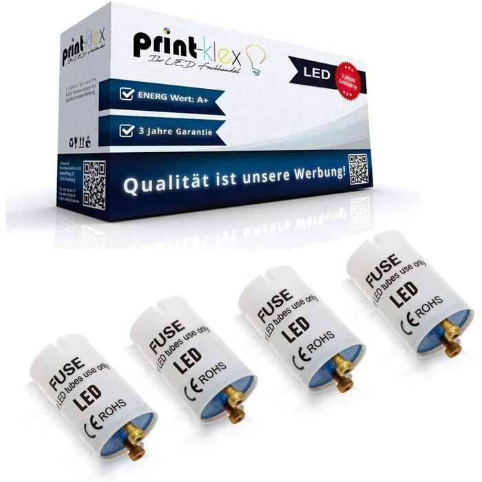 Світлодіодний стартер для світлодіодної люмінесцентної лампи Світлодіодна трубкова лампа T5 G5 / T8 G13 стартовий набір, 4 шт.