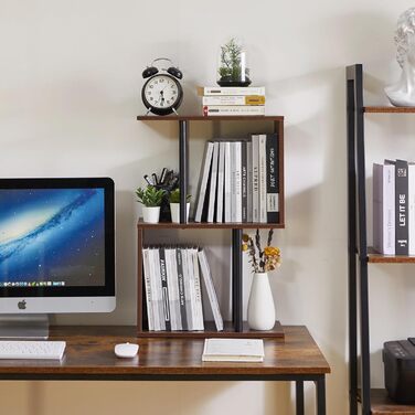 Подібний вузький журнальний столик, 3-ярусний журнальний столик з відкритими полицями, нековзні ніжки, сучасна тумбочка, журнальний столик для невеликих приміщень, вітальня, коричневий YD-ST003LW