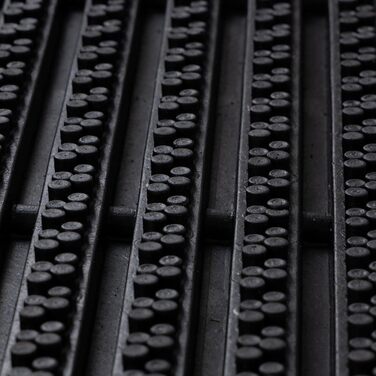 Килимок для дверей KARAT для використання в приміщенні та на вулиці - Килимок для дверей з міцними щітками - Вхідний килимок - Килимок для бруду, скребок для взуття, килимок для дверей (60 x 90 см, гума) Гума 60 x 90 см (прямокутний)