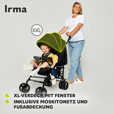 Дитяча коляска до 15 кг, прогулянкова, легка сучасна коляска з функцією розкладання, складна, великі 6-дюймові колеса, великий кош