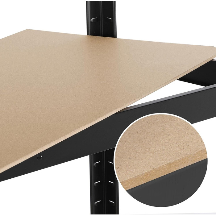 Стелаж Yaheetech для важких умов експлуатації, 180 x 90 x 60 см, 5 полиць, металева полиця, максимальне навантаження 875 кг, 90x180x60 см