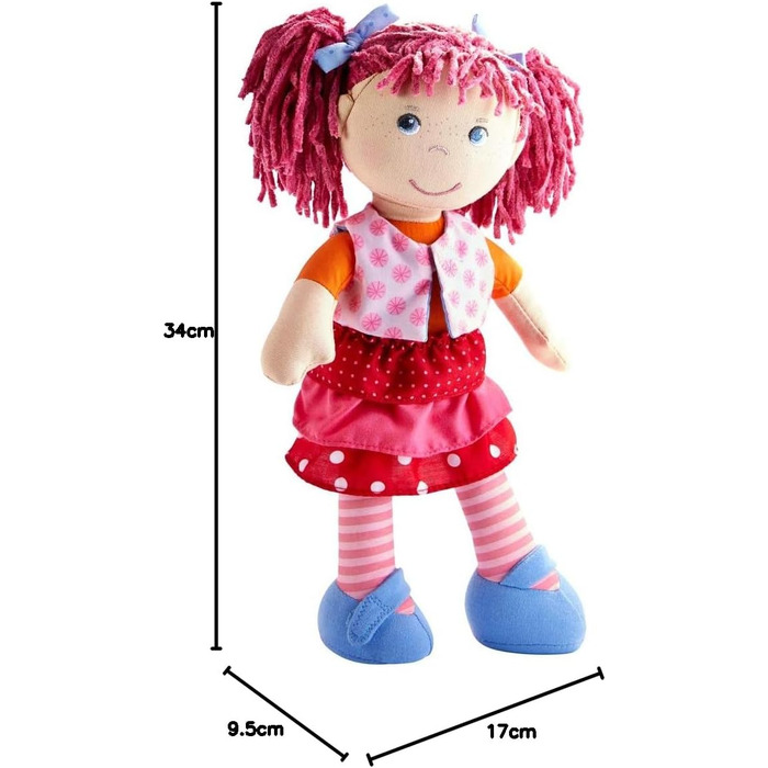Лялька Lilli-Lou, симпатична м&39яка тканинна лялька від 18 місяців, з одягом і волоссям, 30 см, 302842 -