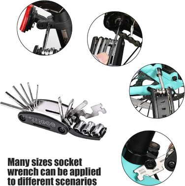 Набір інструментів для велосипеда, багатофункціональний 16-в-1