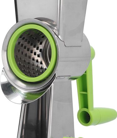 Модна, компактна і красива ручна барабанна обертова терка Topyond виготовлена з міцних матеріалів, проста в збірці, ідеально підходить для натирання сиру та інших інгредієнтів.