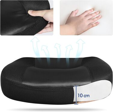 Офісний стілець Yaheetech, ергономічний стілець для роботи з високою спинкою, обертовий стілець, регульована висота з м&39яким сидінням, вантажопідйомність до 135 кг, сітка, чорний