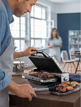 В-1, Настільний гриль, Пластини для гриля, Можна мити в посудомийній машині, 2100 Вт, 2-