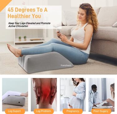 Надувні клиноподібні подушки, подушки для підняття ніг, підставки для ніг - клиноподібні опорні подушки для ніг, що покращують комфорт та сон