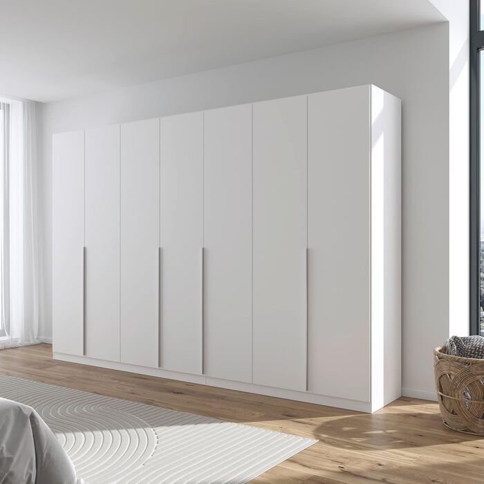 Меблі Rauch Alabama, шафа для спальні, дитячої кімнати, вітальні, гардеробної, передпокою, 7-дверна, з основними аксесуарами, колір білий, ширина 315 см