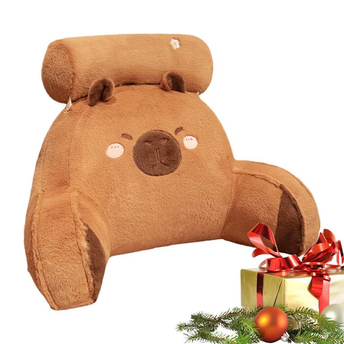 Подушка для читання Capybara для ліжка, плюшева подушка Capybara з опорою для шиї та рук, плюшева подушка для читання Capybara, спинка, подушка для позиціонування ліжка для спальні, вітальні, дивана, автокрісла, офісу