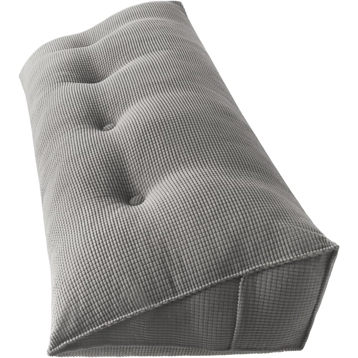 Подушка-клин OHMG 120/140/160/180/200 см, трикутна, для узголів&39я ліжка, подушки для читання, подушки для підтримки попереку, подушки для підтримки талії, м&39яка, для дивана, кушетки (сіра, 140 * 50 * 20 см) сіра 140*50*20 см