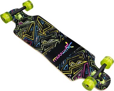 Лонгборд Muuwmi Compact ABEC-7 Neon 26" – компактний круїзер з LED-підсвічуванням, пластикова дека, для дітей та новачків