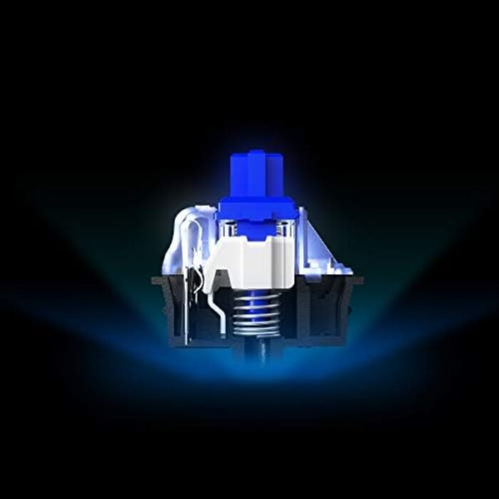 Механічна ігрова клавіатура - Інтелектуальний OLED-дисплей - Синій перемикач - Англійська (QWERTY) розкладка - Стандартна клавіату