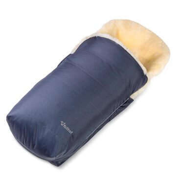 Муфта для ніг з овчини, сертифікована Oeko-TEX, 45x97 см, вітро- та водонепроникна, задня частина на блискавці, можна прати при те