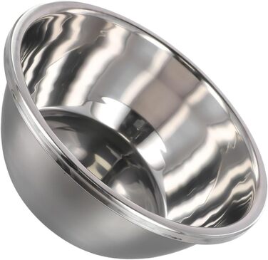 Набір мисок з нержавіючої сталі для приготування їжі, випікання, збивання яєць, приготування їжі, змішування салатів та безпечного зберігання з широким бортиком (32 см)