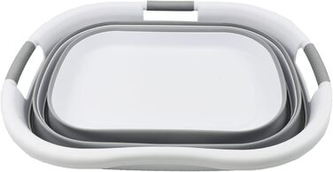 Складаний пластиковий кошик для білизни, 40 л, складаний висувний контейнер/органайзер для зберігання - переносна ванна для білизн