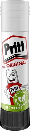 Клей-олівець Pritt Stick 1456072, твердий миється нетоксичний стандарт, 11 г 10 шт. 1 білий