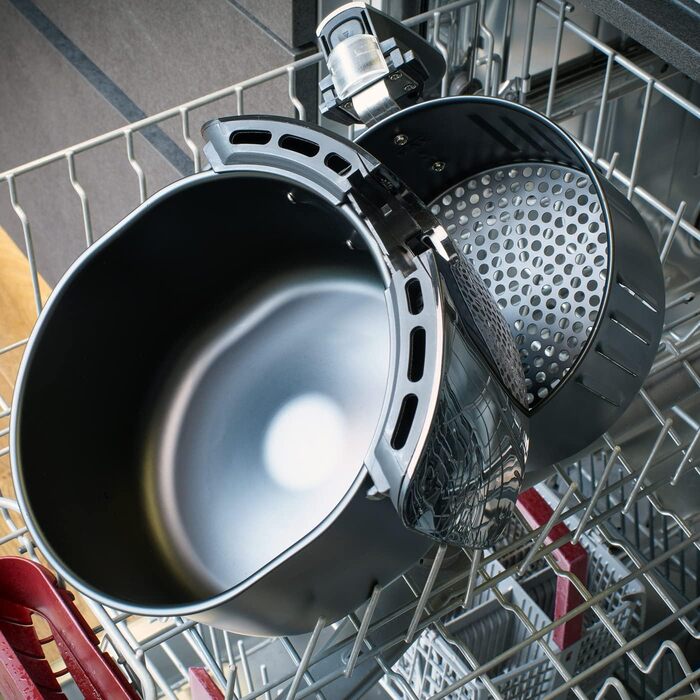 Фритюрниця MONZANA 3.6 л з антипригарним покриттям 9в1 Функція 80-200C Cool Touch Посудомийна машина Безпечна кухня Фритюрниця Духовка з гарячим повітрям Чорний