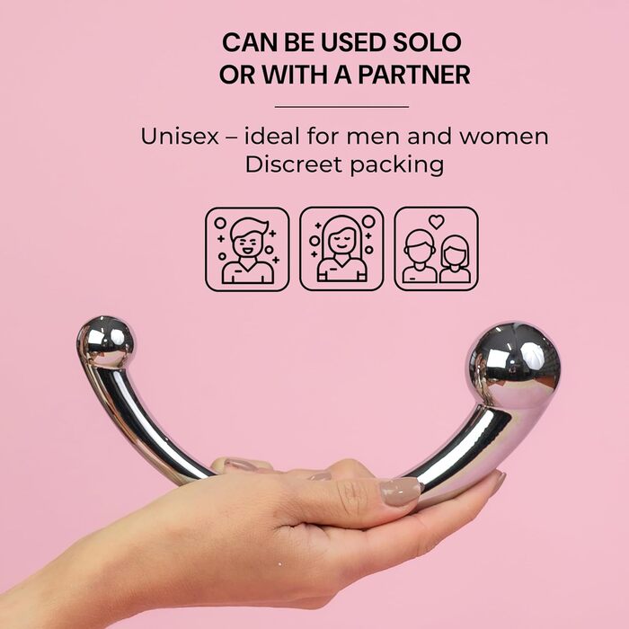 Анальний плаг Future of Your Pleasure, з нержавіючої сталі, 20 см, подвійний діаметр 2,4–3,9 см, 510 г