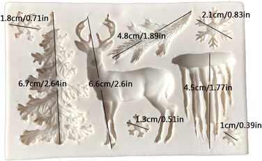 Різдвяна силіконова формочка 2 шт DUBENS