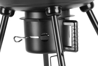 Вугільний гриль чайник-гриль з нержавіючої сталі ВхШхГ 92x57x54 см поверхня гриля Ø 54 см з кошиком для зберігання і термометром в