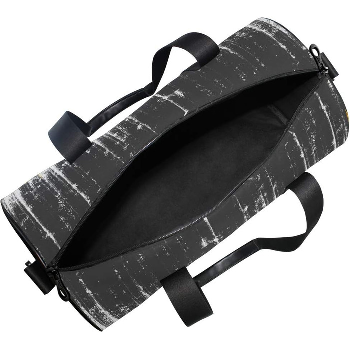 Спортивна сумка з абстрактним жовто-чорним візерунком, дорожня сумка з міцної тканини, ідеальна для поїздок на вихідні, для чоловіків та жінок, для спорту та на ніч.