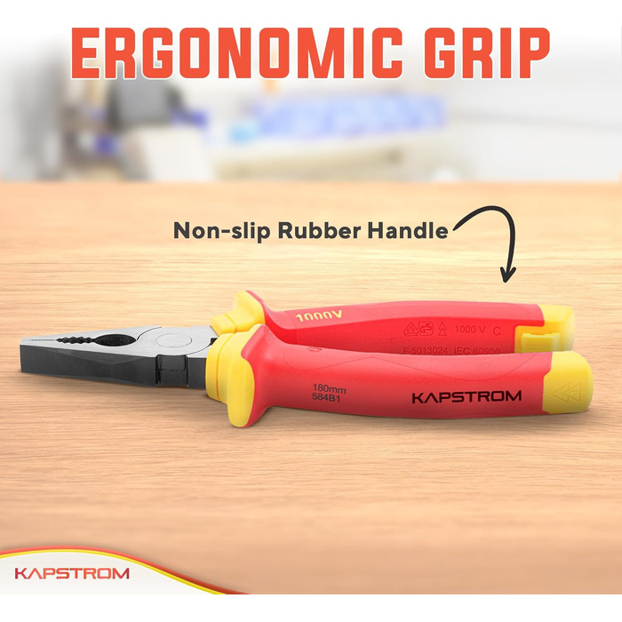 Набір електромонтажних пасатижів (3 шт.), професійні ізольовані, з сертифікацією VDE довгі, гострогубці та бічні кусачки