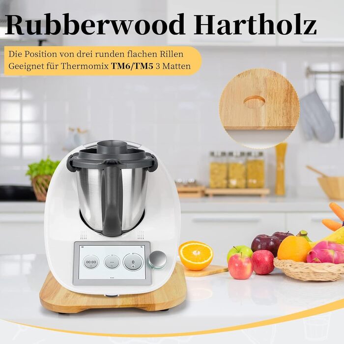 Розсувна дошка OAIDSONL для дошки Thermomix Розсувна дошка для Thermomix TM6 Розсувна дошка для Thermomix TM5 Рухома дошка для кухонного комбайна Thermomix Vorwerk TM 6 Аксесуари Pad Board Дерево