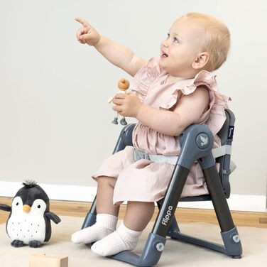 Обідній стілець APRAMO FLIPPA, дитячий, складаний, портативний, сидіння-бустер, сидіння для годування для дітей від 6 місяців до 3