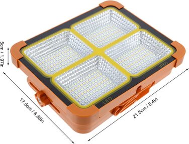 Портативний сонячний світлодіодний робочий ліхтар Amosfun для кемпінгу, риболовлі, екстреного ремонту, портативного магнітного вибухобезпечного світла