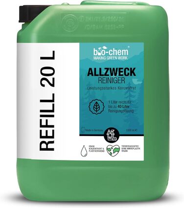 Засіб для миття bio-chem 20 л Multi Clean Power Cleaner Kitchen Cleaner - для всього будинку, кухні, ванної кімнати, вітальні