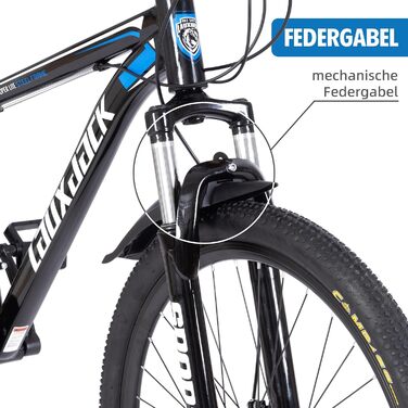 Гірський велосипед, колеса 26&quot та 27,5&quot, MTB з дисковими гальмами, 21 швидкість, підходить для чоловіків та жінок, синій - 26&quot